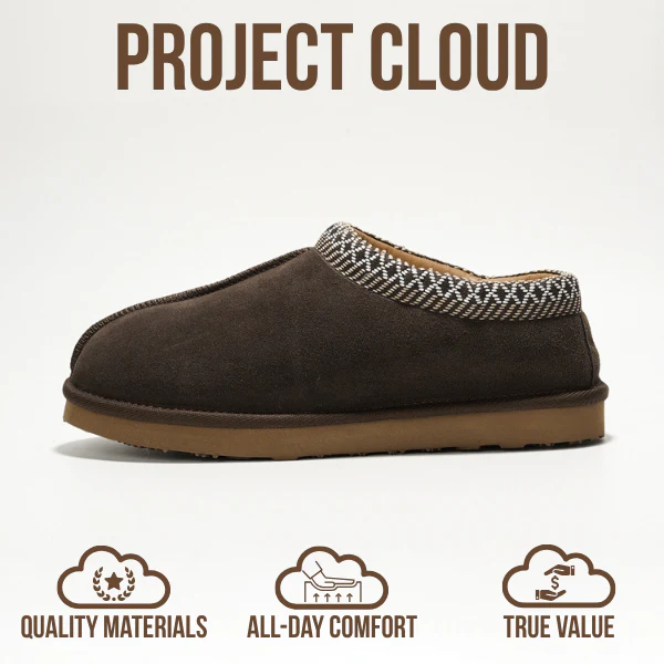 Project Cloud Men's | Australian Sheepskin Slippers | Memory Foam | Lightweight | Non-Slip - Relaxation - Image 24