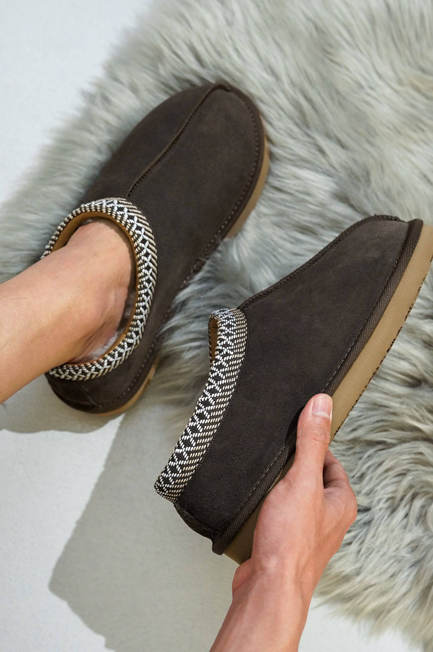 Project Cloud Men's | Australian Sheepskin Slippers | Memory Foam | Lightweight | Non-Slip - Relaxation - Image 26