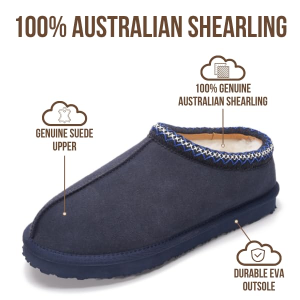 Project Cloud Men's | Australian Sheepskin Slippers | Memory Foam | Lightweight | Non-Slip - Relaxation - Image 29