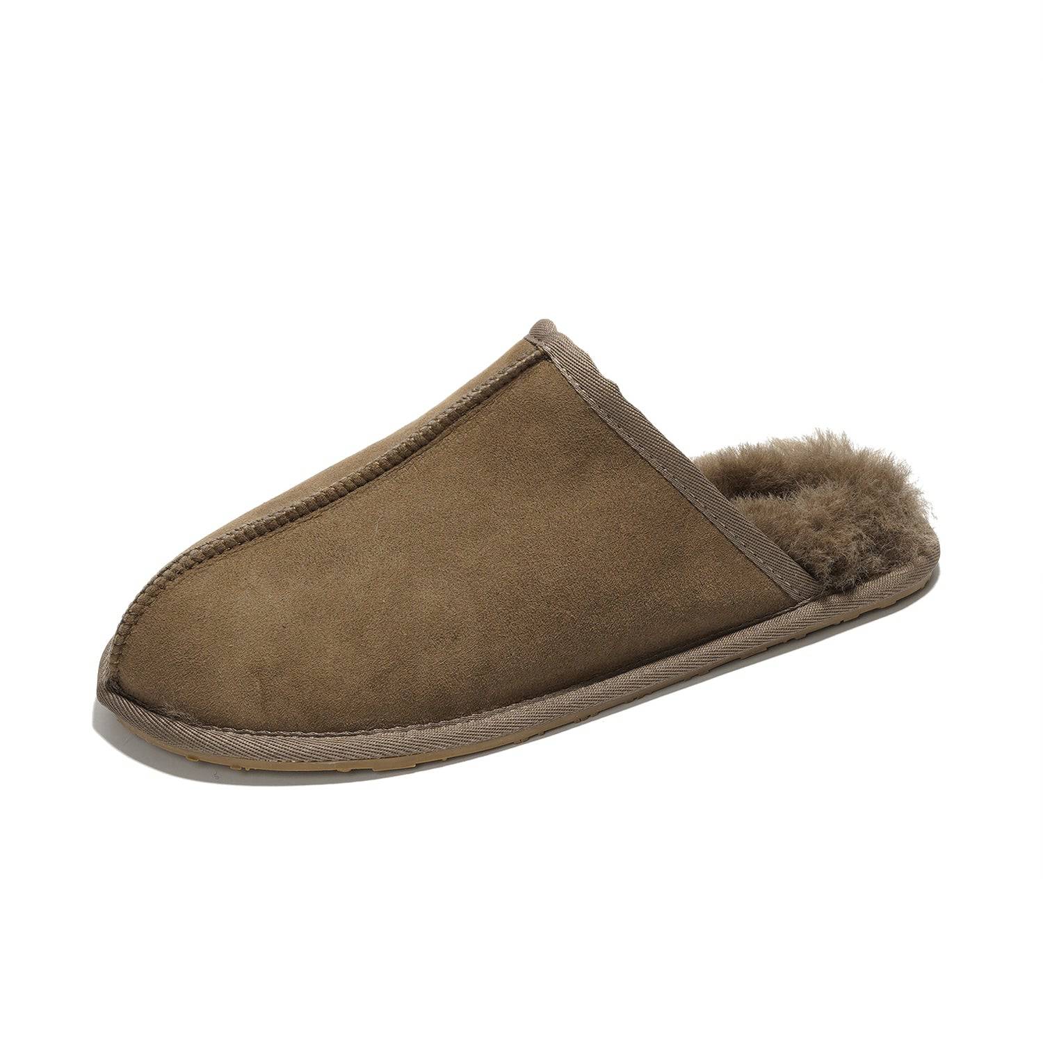 Project Cloud Men's | Genuine Sheepskin Upper House Slippers | Memory Foam | Lightweight | Non-Slip - Colin - Image 14