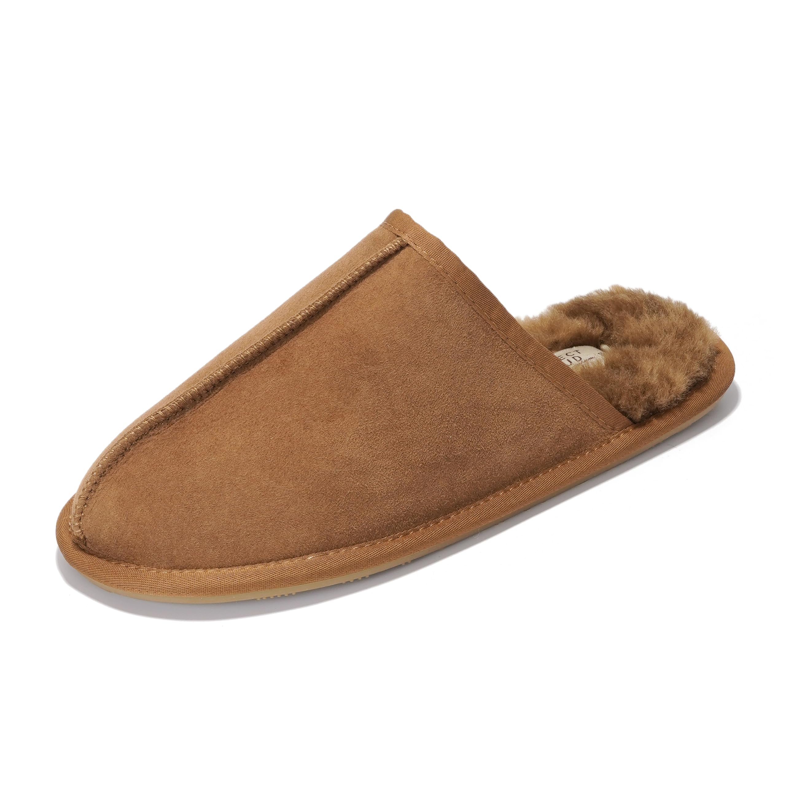 Project Cloud Men's | Genuine Sheepskin Upper House Slippers | Memory Foam | Lightweight | Non-Slip - Colin - Image 32