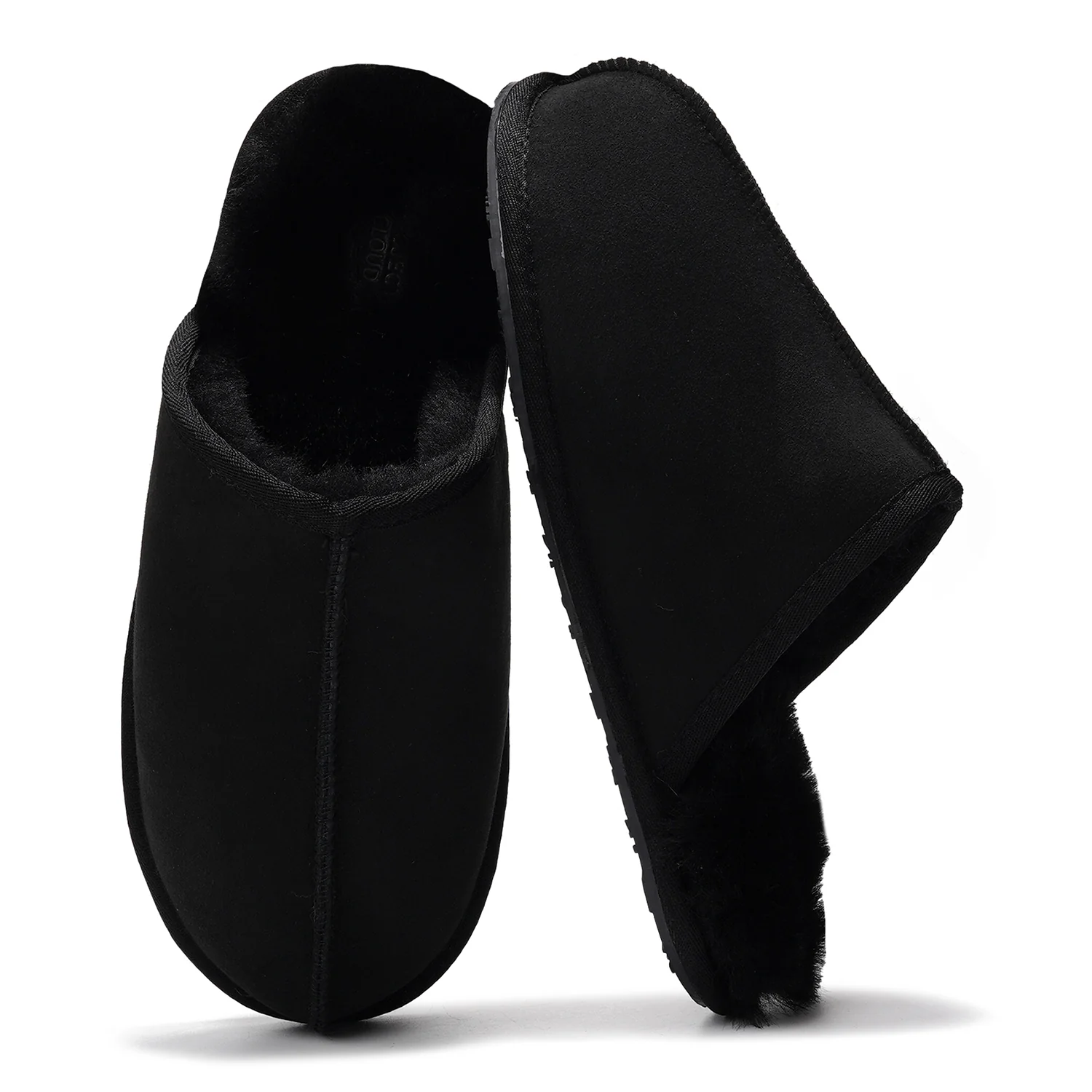 Project Cloud Men's | Genuine Sheepskin Upper House Slippers | Memory Foam | Lightweight | Non-Slip - Colin - Image 7