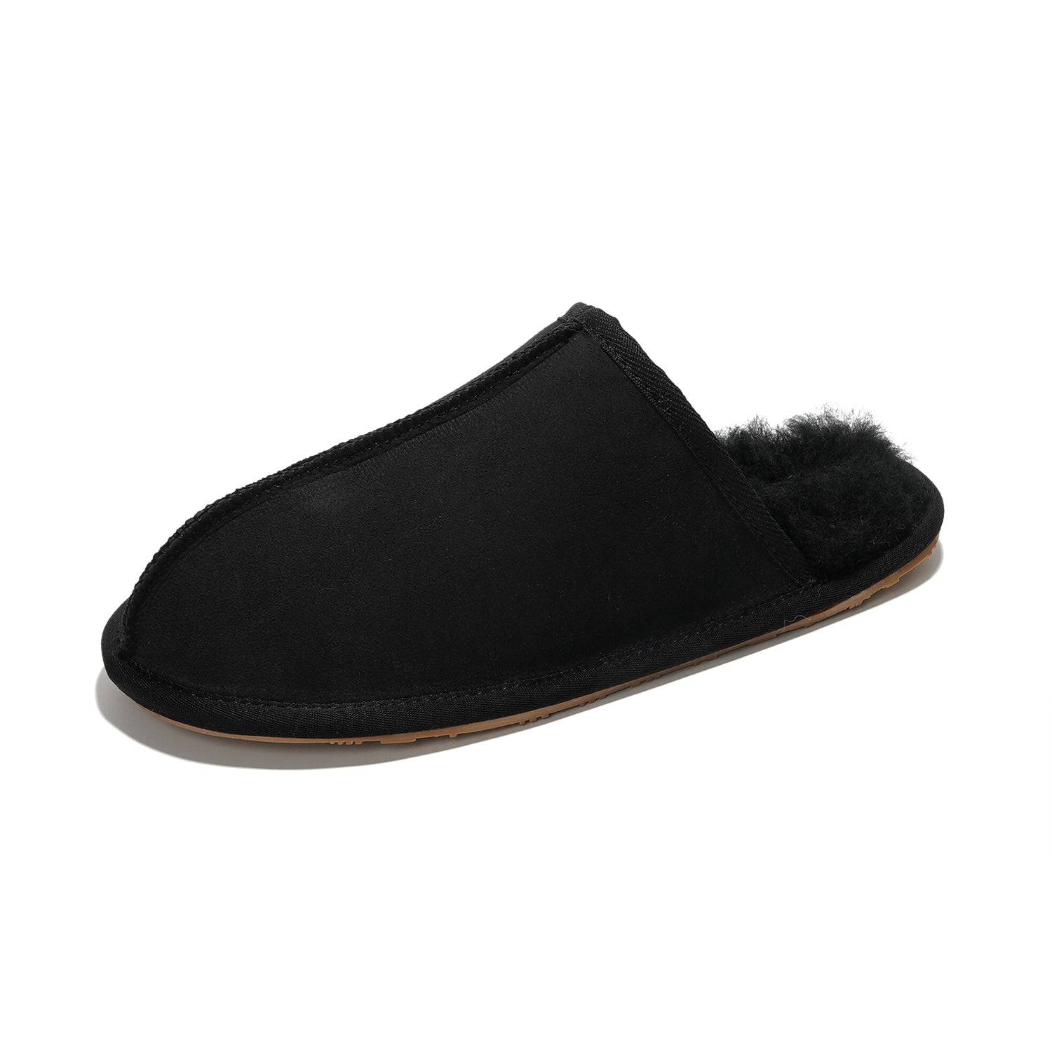 Project Cloud Men's | Genuine Sheepskin Upper House Slippers | Memory Foam | Lightweight | Non-Slip - Colin - Image 8