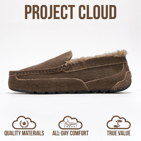 Project Cloud Men's | Genuine Suede Slippers - Loafers | Memory Foam | Lightweight | Non-Slip - Oswin - Image 10