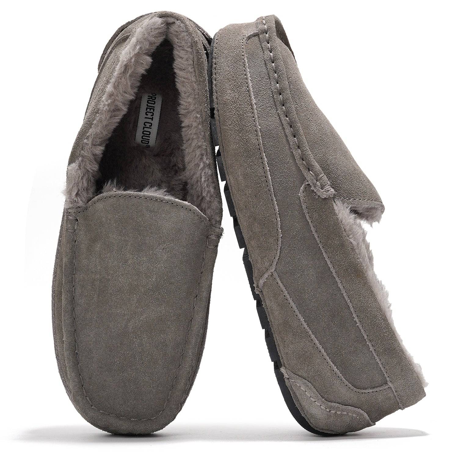 Project Cloud Men's | Genuine Suede Slippers - Loafers | Memory Foam | Lightweight | Non-Slip - Oswin - Image 13
