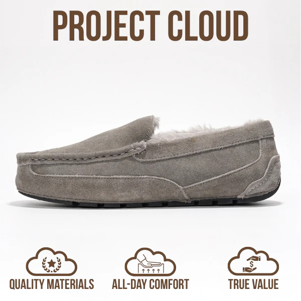 Project Cloud Men's | Genuine Suede Slippers - Loafers | Memory Foam | Lightweight | Non-Slip - Oswin - Image 16