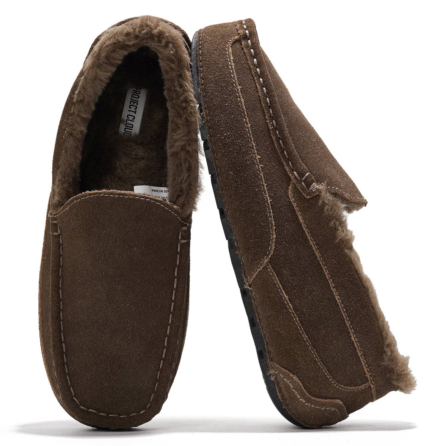 Project Cloud Men's | Genuine Suede Slippers - Loafers | Memory Foam | Lightweight | Non-Slip - Oswin - Image 7