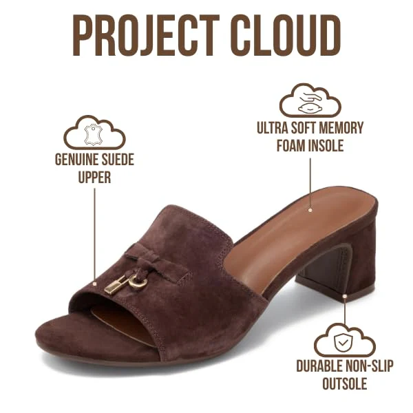 Project Cloud Women's | Genuine Leather Women Sandals Dressy| Memory Foam | Lightweight | Non-Slip - Monaco - Image 13