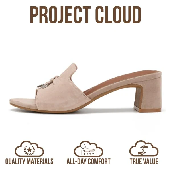 Project Cloud Women's | Genuine Leather Women Sandals Dressy| Memory Foam | Lightweight | Non-Slip - Monaco - Image 19
