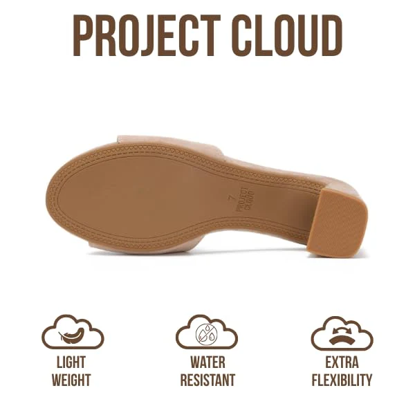 Project Cloud Women's | Genuine Leather Women Sandals Dressy| Memory Foam | Lightweight | Non-Slip - Monaco - Image 20