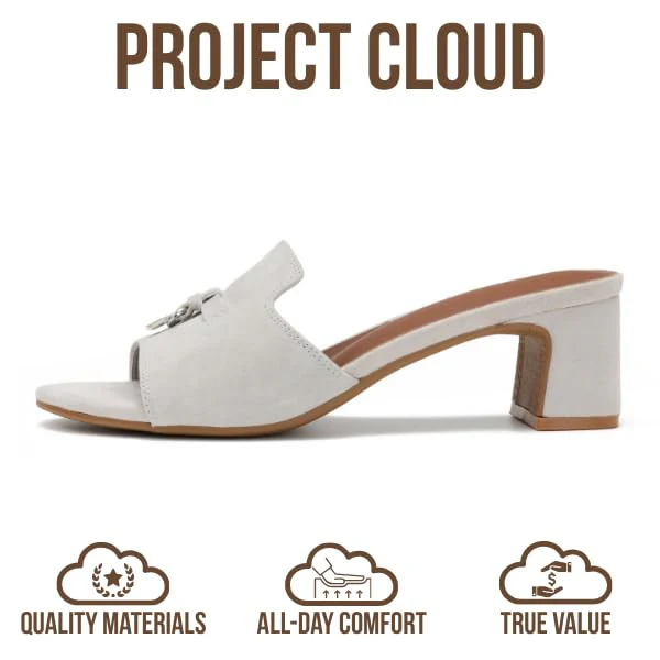 Project Cloud Women's | Genuine Leather Women Sandals Dressy| Memory Foam | Lightweight | Non-Slip - Monaco - Image 24