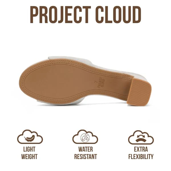 Project Cloud Women's | Genuine Leather Women Sandals Dressy| Memory Foam | Lightweight | Non-Slip - Monaco - Image 25