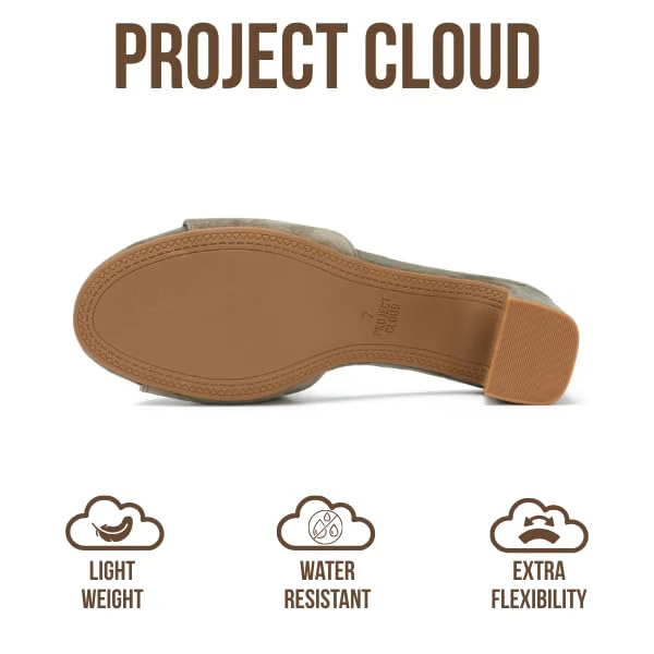 Project Cloud Women's | Genuine Leather Women Sandals Dressy| Memory Foam | Lightweight | Non-Slip - Monaco - Image 30