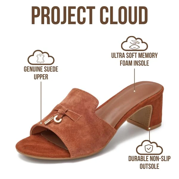 Project Cloud Women's | Genuine Leather Women Sandals Dressy| Memory Foam | Lightweight | Non-Slip - Monaco - Image 33