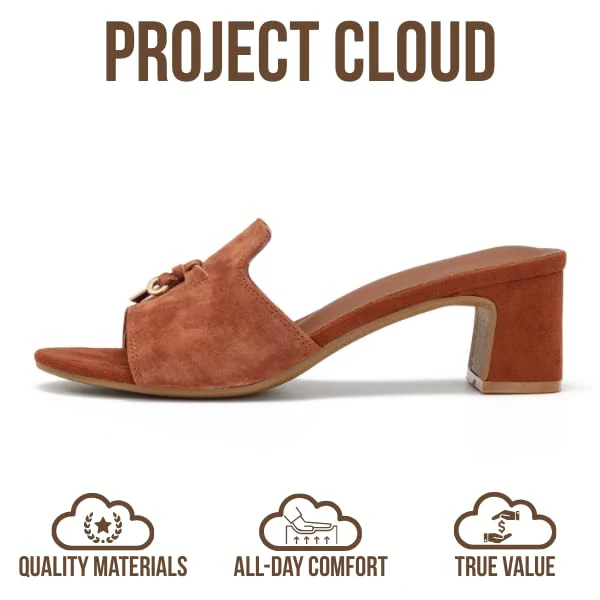 Project Cloud Women's | Genuine Leather Women Sandals Dressy| Memory Foam | Lightweight | Non-Slip - Monaco - Image 34