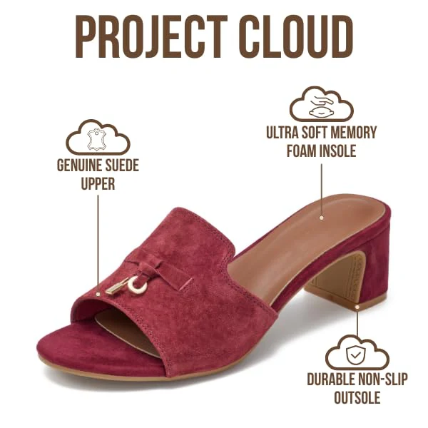 Project Cloud Women's | Genuine Leather Women Sandals Dressy| Memory Foam | Lightweight | Non-Slip - Monaco - Image 38