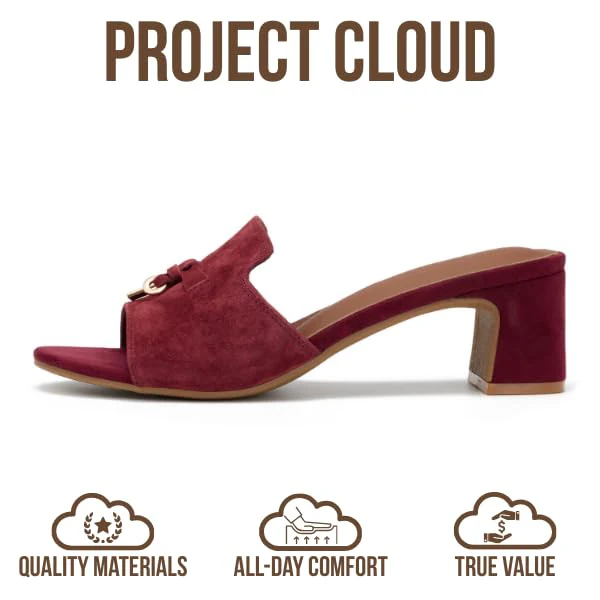 Project Cloud Women's | Genuine Leather Women Sandals Dressy| Memory Foam | Lightweight | Non-Slip - Monaco - Image 39