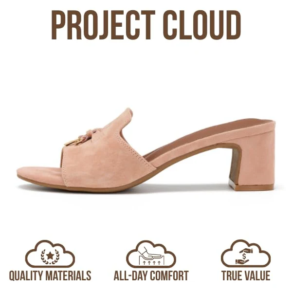 Project Cloud Women's | Genuine Leather Women Sandals Dressy| Memory Foam | Lightweight | Non-Slip - Monaco - Image 4