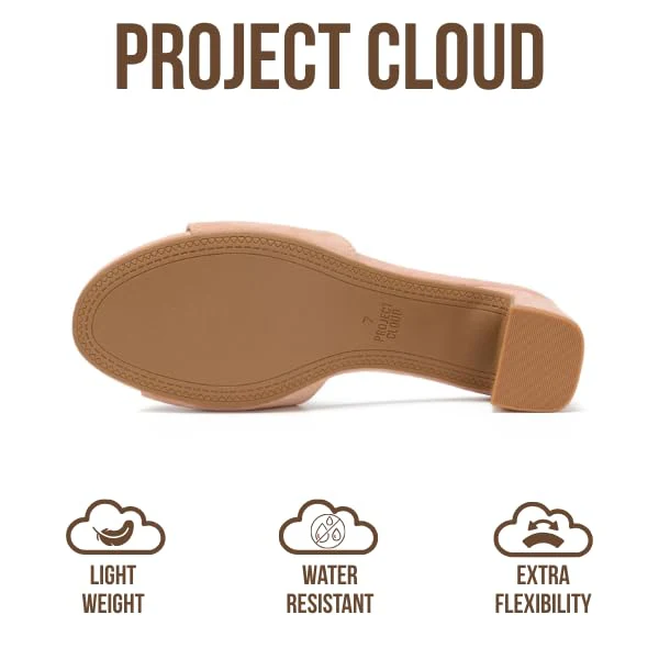 Project Cloud Women's | Genuine Leather Women Sandals Dressy| Memory Foam | Lightweight | Non-Slip - Monaco - Image 5