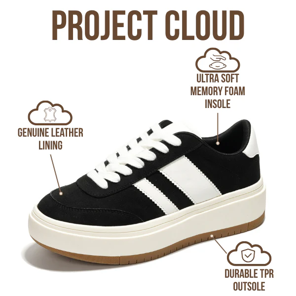 Project Cloud Women's | Lace-up Sneakers | Memory Foam Insole | Non-Slip - Nita - Image 15