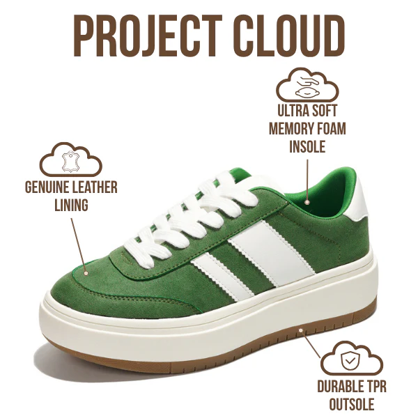 Project Cloud Women's | Lace-up Sneakers | Memory Foam Insole | Non-Slip - Nita - Image 21