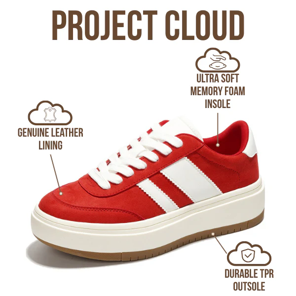 Project Cloud Women's | Lace-up Sneakers | Memory Foam Insole | Non-Slip - Nita - Image 27