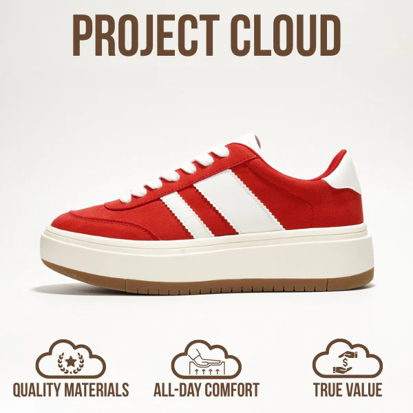 Project Cloud Women's | Lace-up Sneakers | Memory Foam Insole | Non-Slip - Nita - Image 28