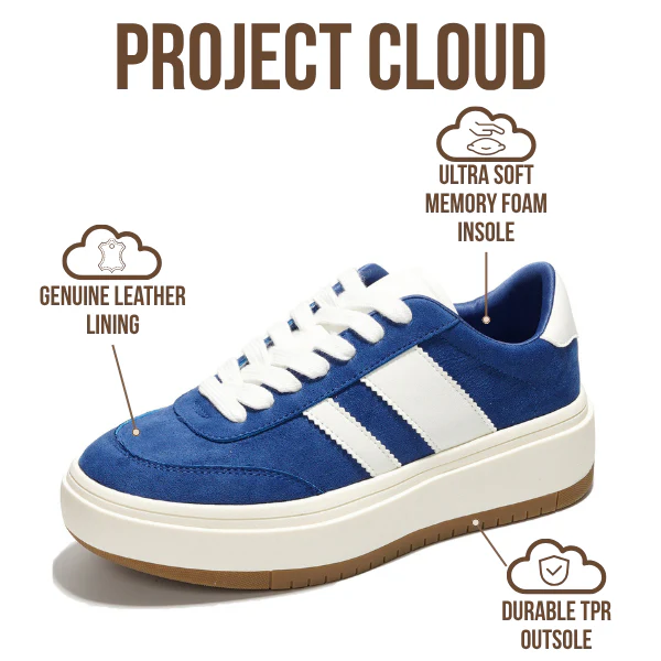 Project Cloud Women's | Lace-up Sneakers | Memory Foam Insole | Non-Slip - Nita - Image 33