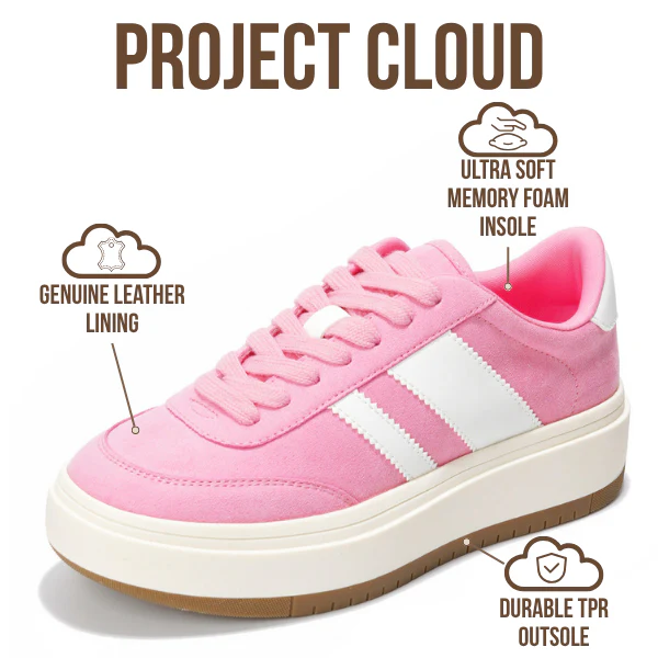 Project Cloud Women's | Lace-up Sneakers | Memory Foam Insole | Non-Slip - Nita - Image 39