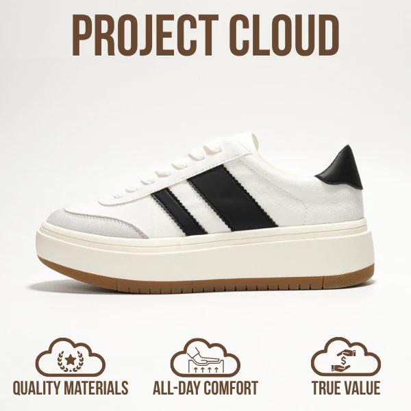 Project Cloud Women's | Lace-up Sneakers | Memory Foam Insole | Non-Slip - Nita - Image 4