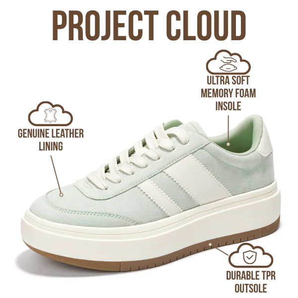 Project Cloud Women's | Lace-up Sneakers | Memory Foam Insole | Non-Slip - Nita - Image 45