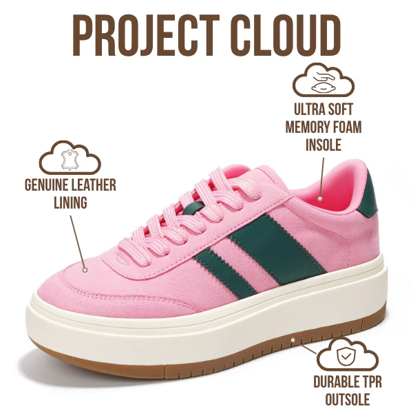 Project Cloud Women's | Lace-up Sneakers | Memory Foam Insole | Non-Slip - Nita - Image 51