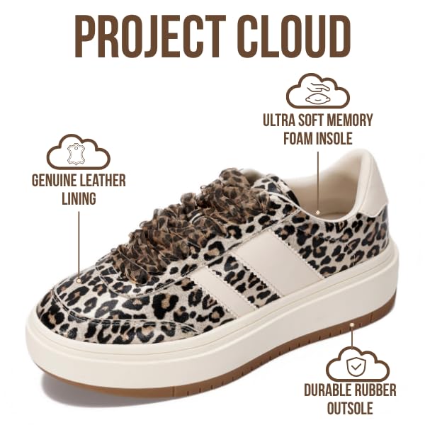 Project Cloud Women's | Lace-up Sneakers | Memory Foam Insole | Non-Slip - Nita - Image 57