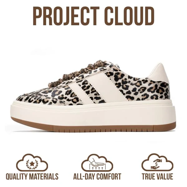 Project Cloud Women's | Lace-up Sneakers | Memory Foam Insole | Non-Slip - Nita - Image 58