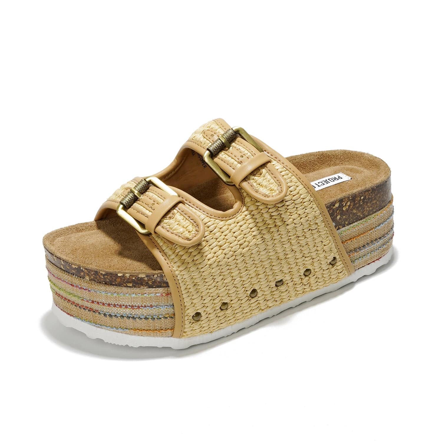 Project Cloud Women's | Genuine Leather Wedge Sandals with Buckle | Lightweight | Non-Slip - Oliy - Image 14