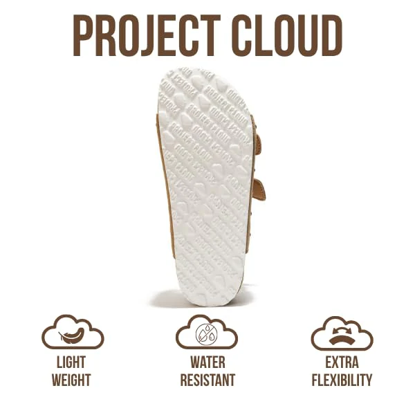 Project Cloud Women's | Genuine Leather Wedge Sandals with Buckle | Lightweight | Non-Slip - Oliy - Image 5