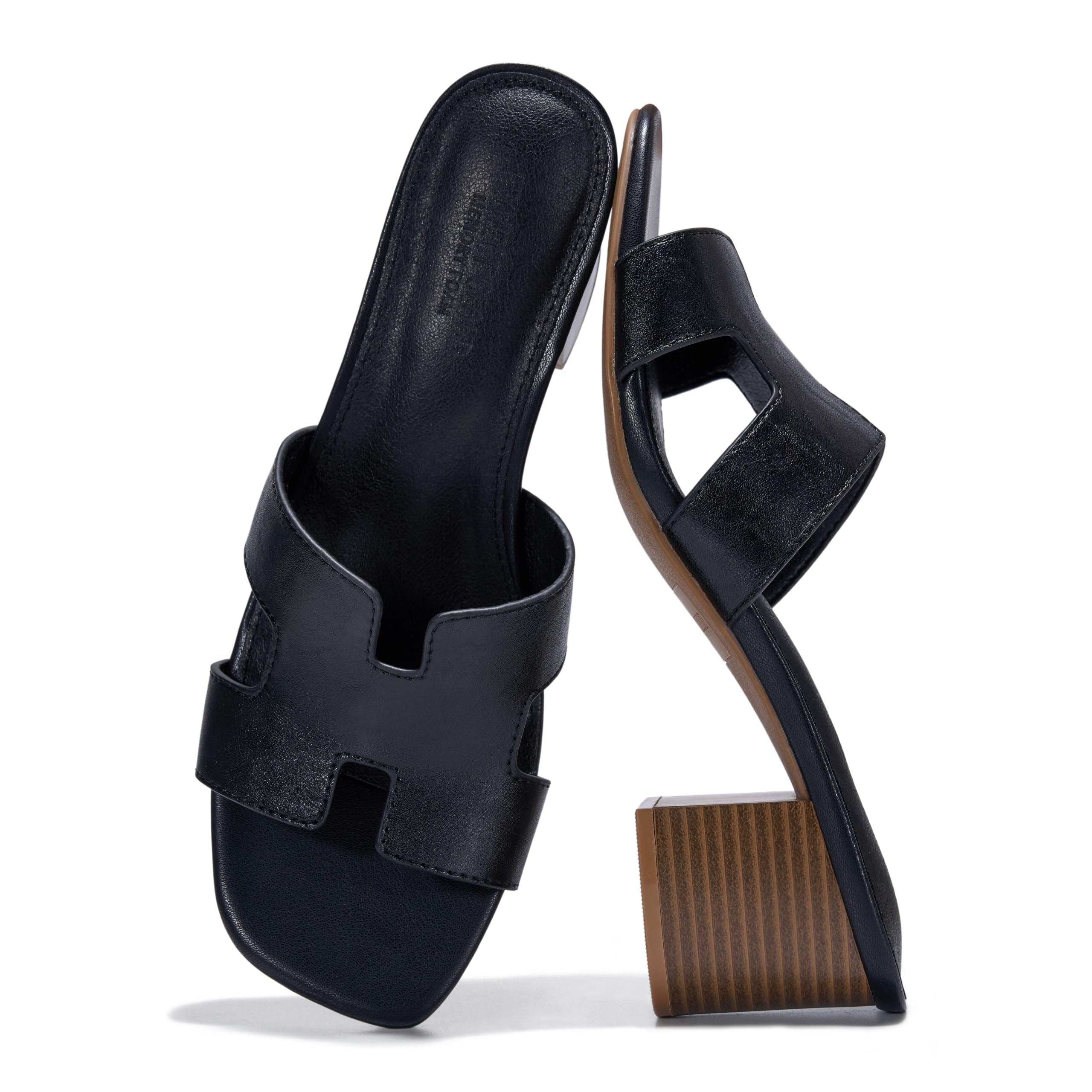 Project Cloud Women's | 100% Genuine Leather Heeled Sandals | Memory Foam | Lightweight | Non-Slip - Opal - Image 11