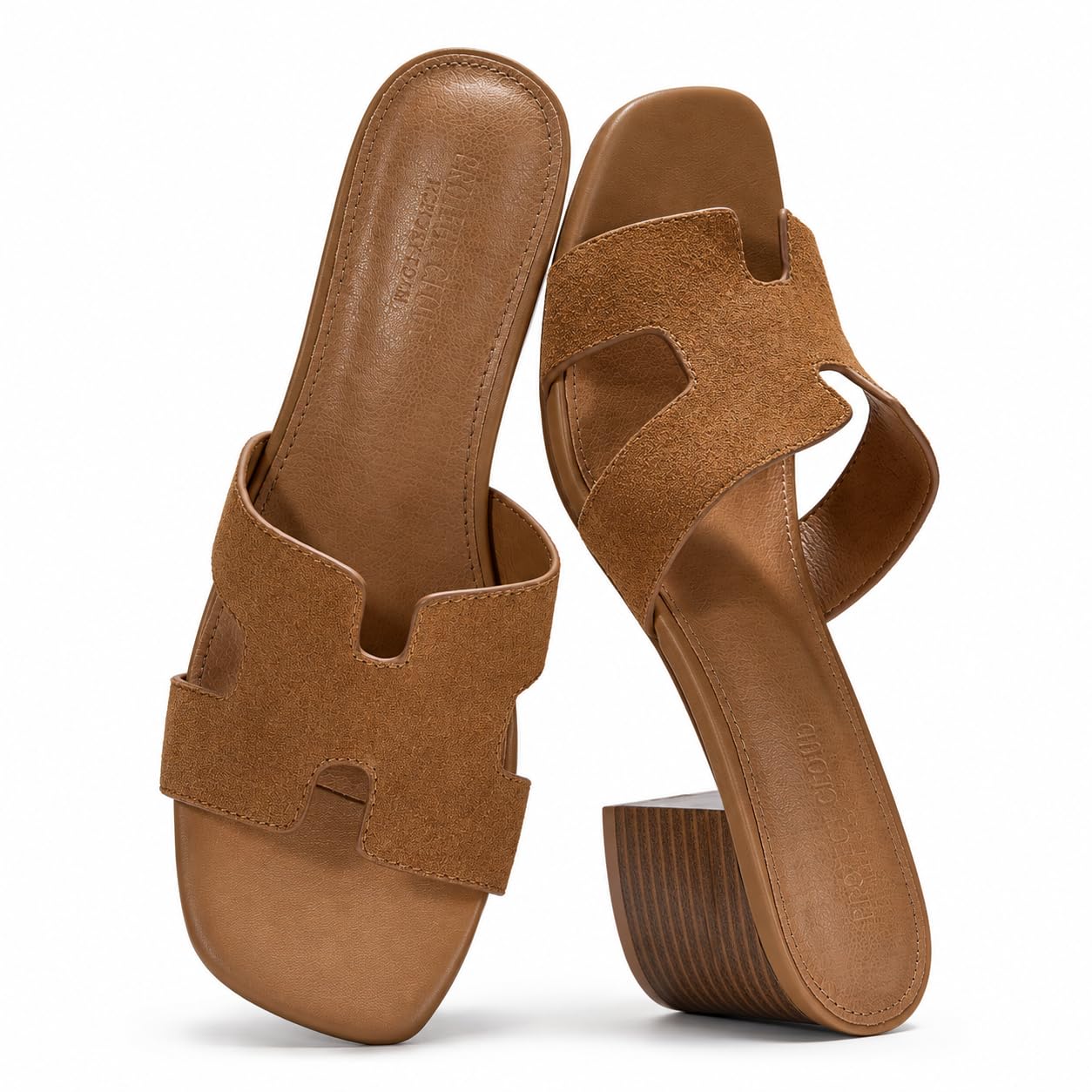 Project Cloud Women's | 100% Genuine Leather Heeled Sandals | Memory Foam | Lightweight | Non-Slip - Opal - Image 16