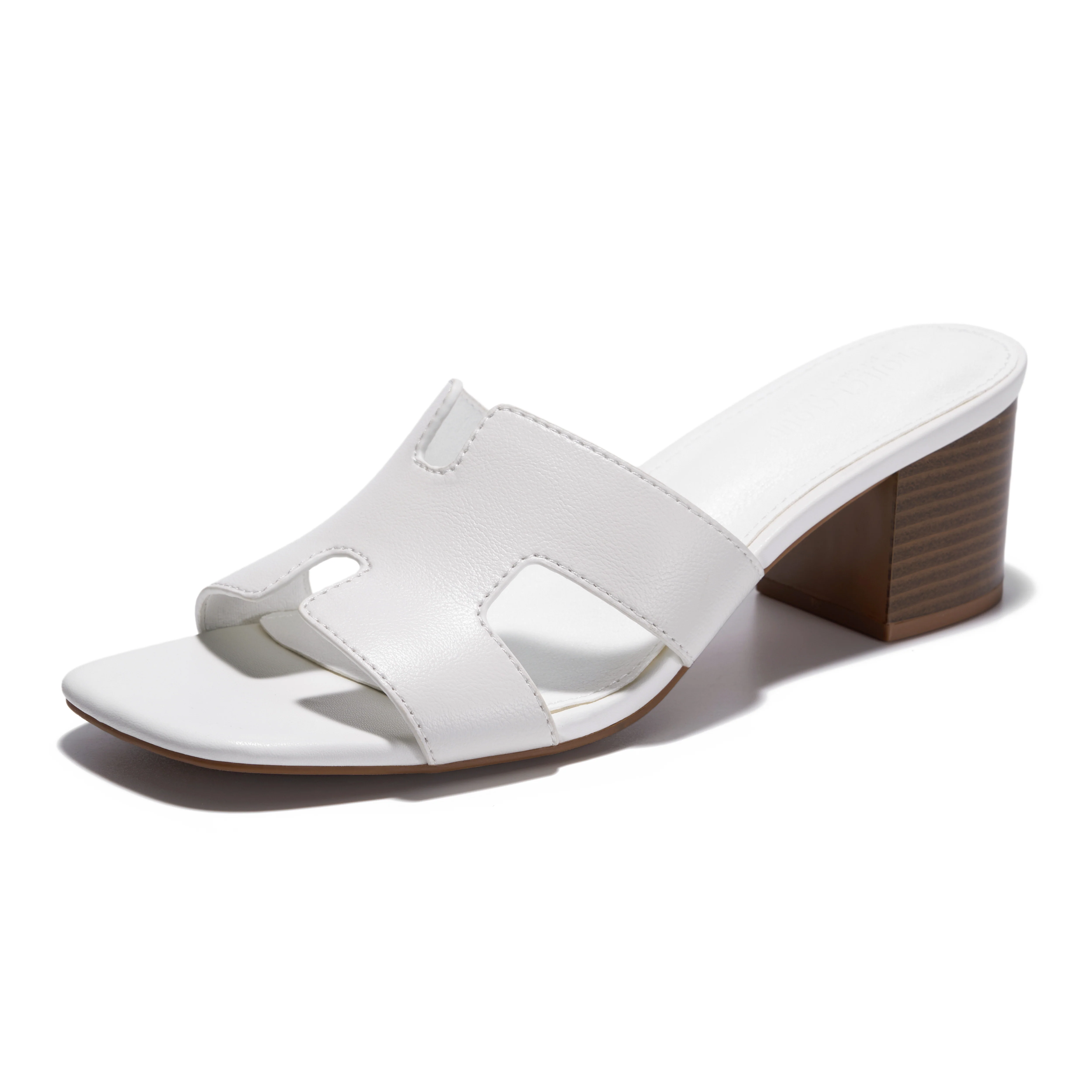 Project Cloud Women's | 100% Genuine Leather Heeled Sandals | Memory Foam | Lightweight | Non-Slip - Opal - Image 7