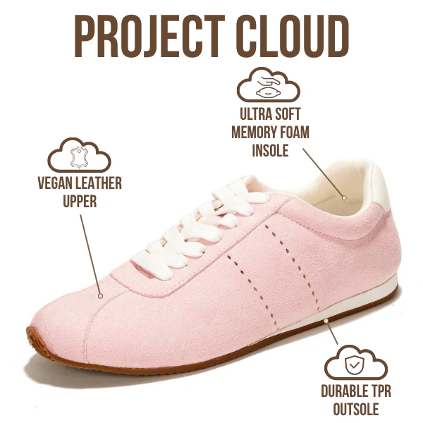 Project Cloud Women's | Lace-up Fashion Sneakers | Memory Foam | Lightweight | Non-Slip - Panther - Image 3