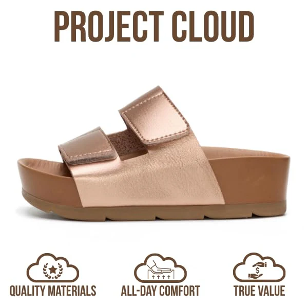 Project Cloud Kids Sandals | Genuine Leather Girls Sandals | Plush & Soft Insole | Lightweight | Non-Slip - Pismo Kids - Image 14