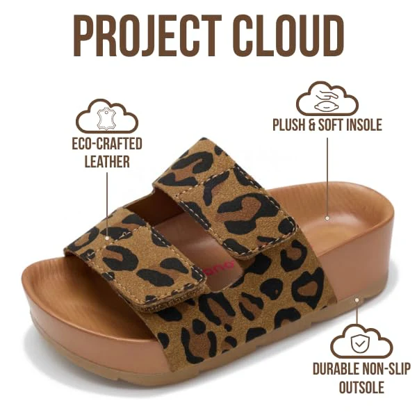 Project Cloud Kids Sandals | Genuine Leather Girls Sandals | Plush & Soft Insole | Lightweight | Non-Slip - Pismo Kids - Image 18