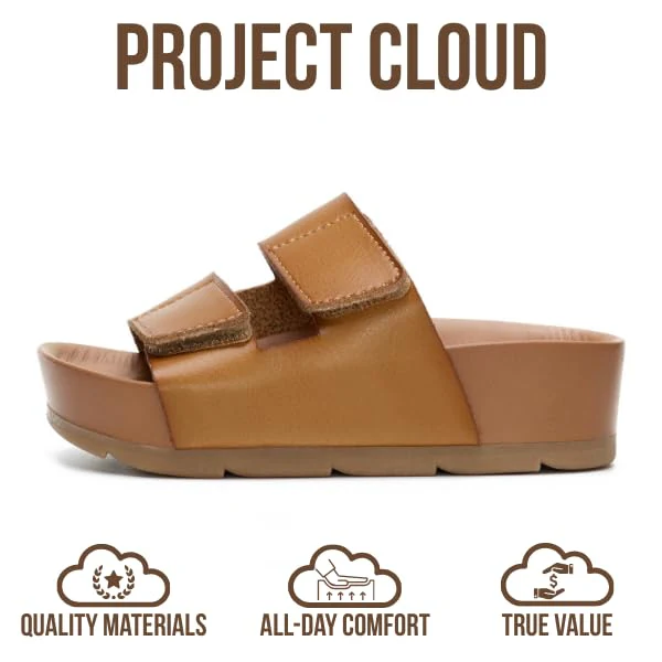 Project Cloud Kids Sandals | Genuine Leather Girls Sandals | Plush & Soft Insole | Lightweight | Non-Slip - Pismo Kids - Image 9