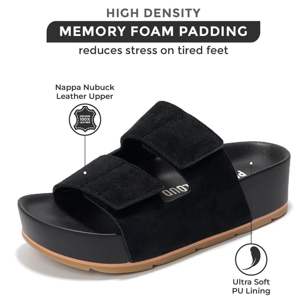 Project Cloud Women's | Platform Sandals | Plush & Soft Insole | Lightweight | Non-Slip - Pismo - Image 20