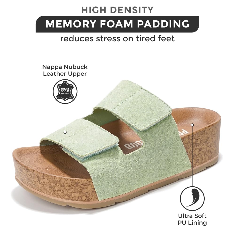 Project Cloud Women's | Platform Sandals | Plush & Soft Insole | Lightweight | Non-Slip - Pismo - Image 26