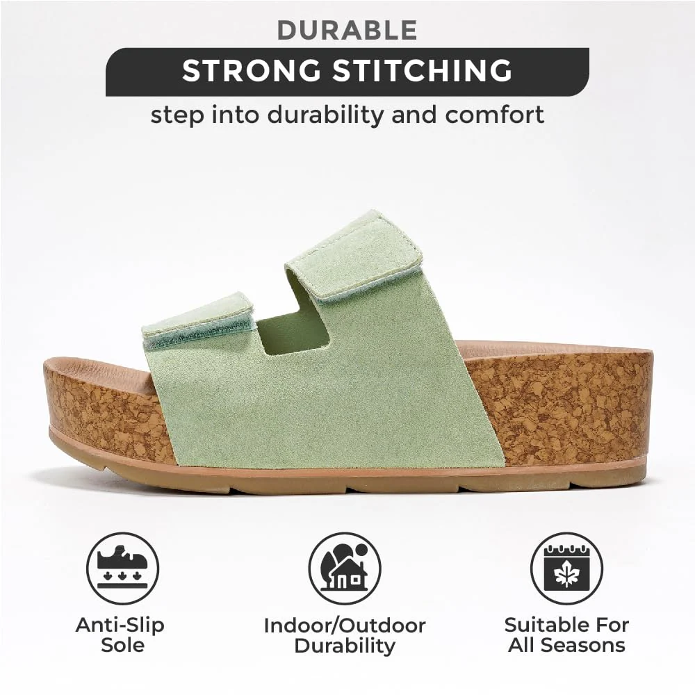 Project Cloud Women's | Platform Sandals | Plush & Soft Insole | Lightweight | Non-Slip - Pismo - Image 27