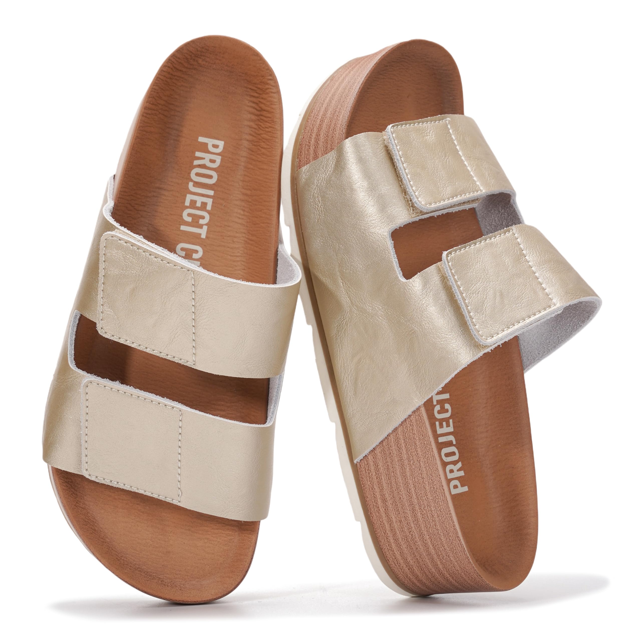 Project Cloud Women's | Platform Sandals | Plush & Soft Insole | Lightweight | Non-Slip - Pismo - Image 45