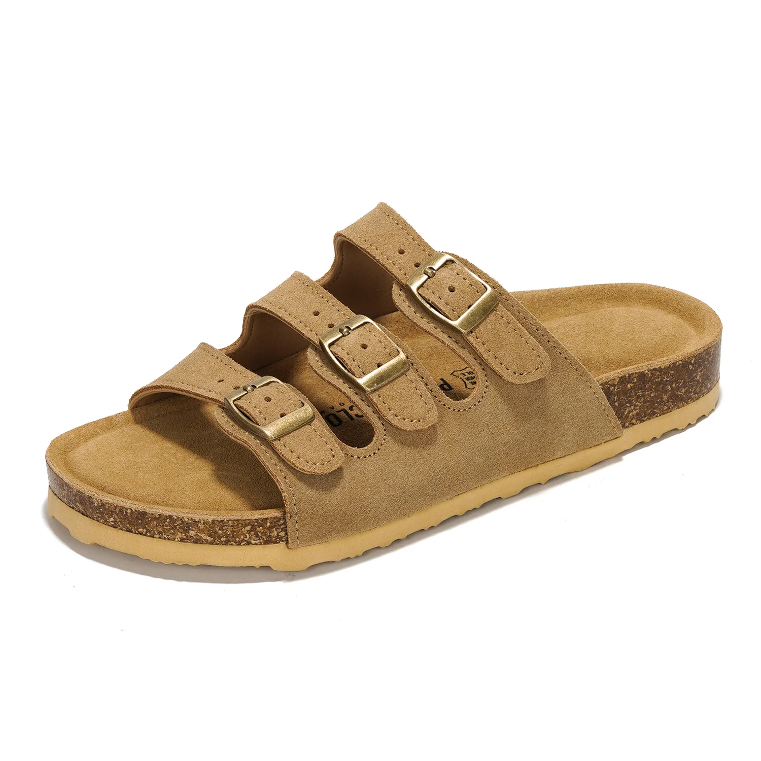 Project Cloud Women's | Genuine Leather Sandals | ProjectPlush | Memory Foam | Non-Slip - Capri - Image 17