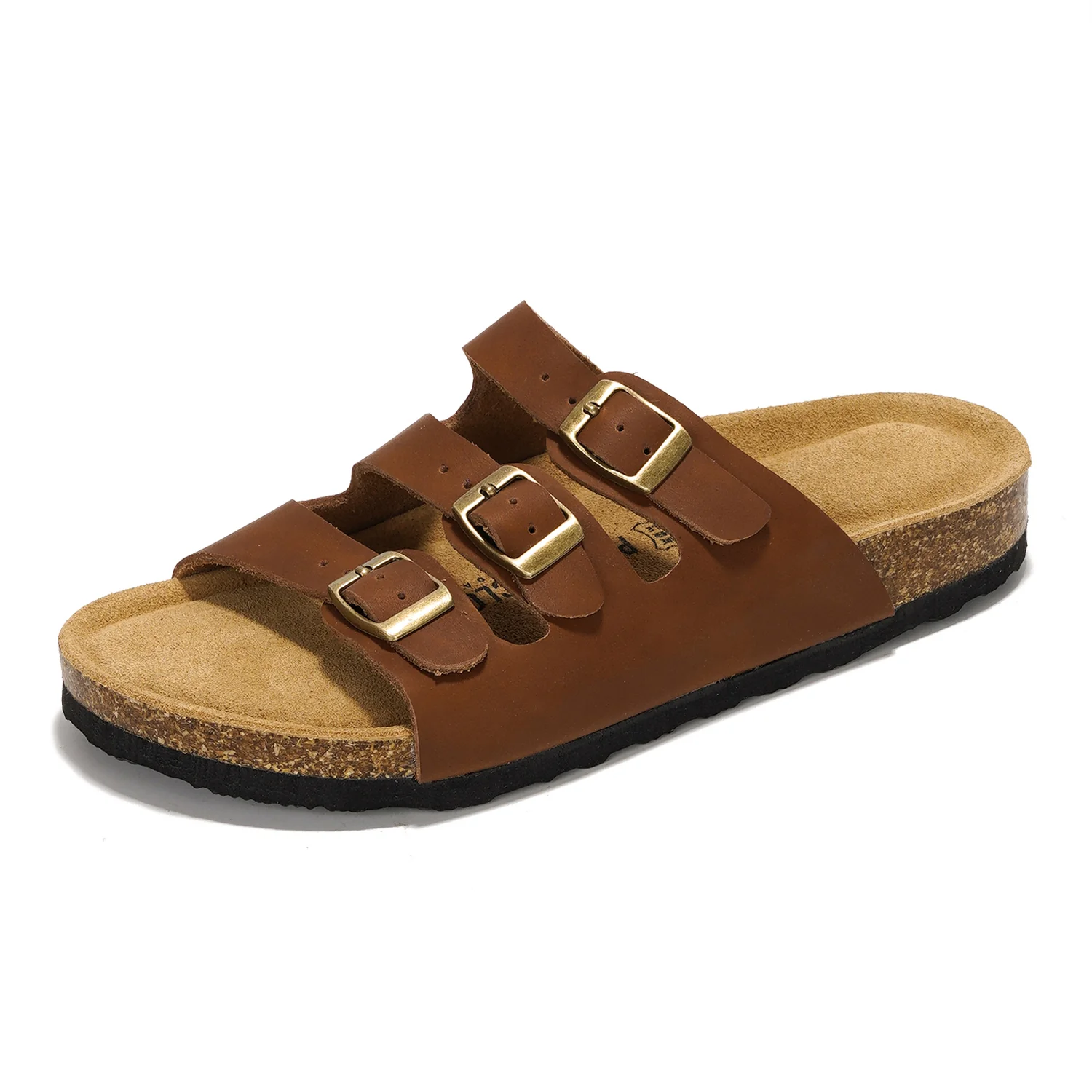 Project Cloud Women's | Genuine Leather Sandals | ProjectPlush | Memory Foam | Non-Slip - Capri - Image 29