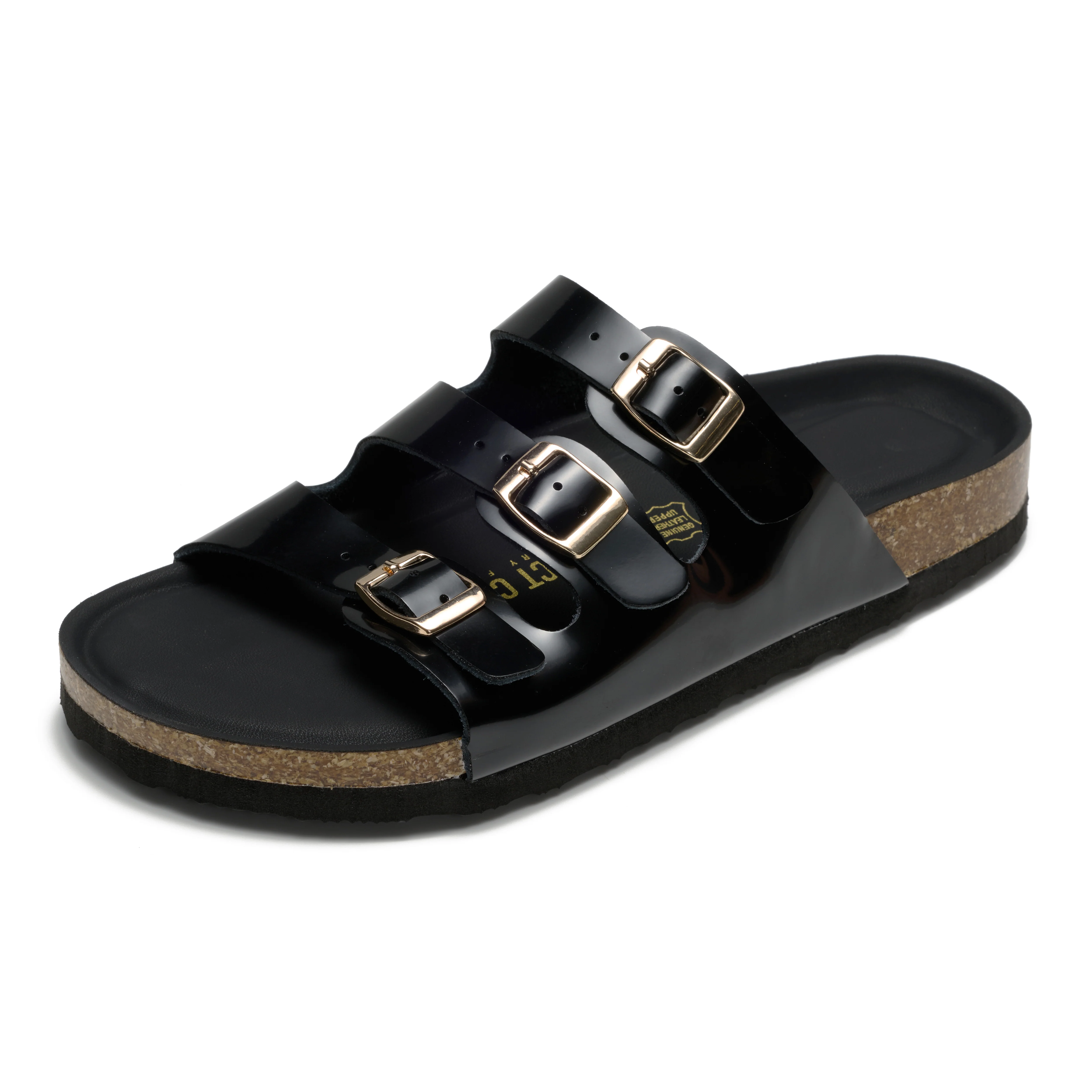 Project Cloud Women's | Genuine Leather Sandals | ProjectPlush | Memory Foam | Non-Slip - Capri - Image 46